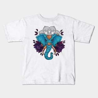 Haathi Mandala Elephant II Kids T-Shirt